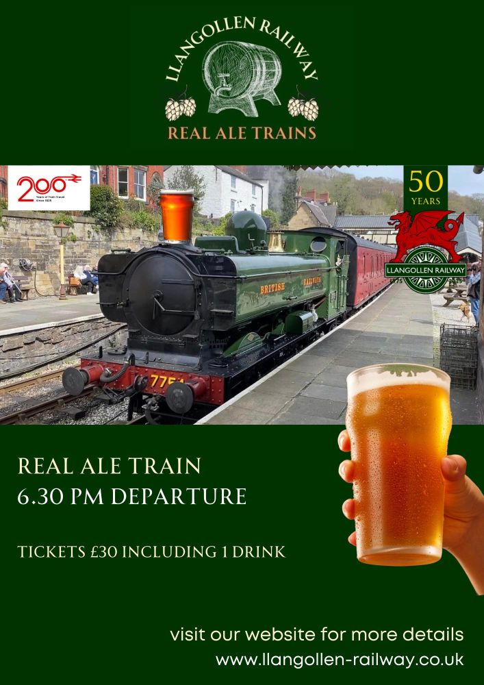 Advertisement for Real Ale Trains