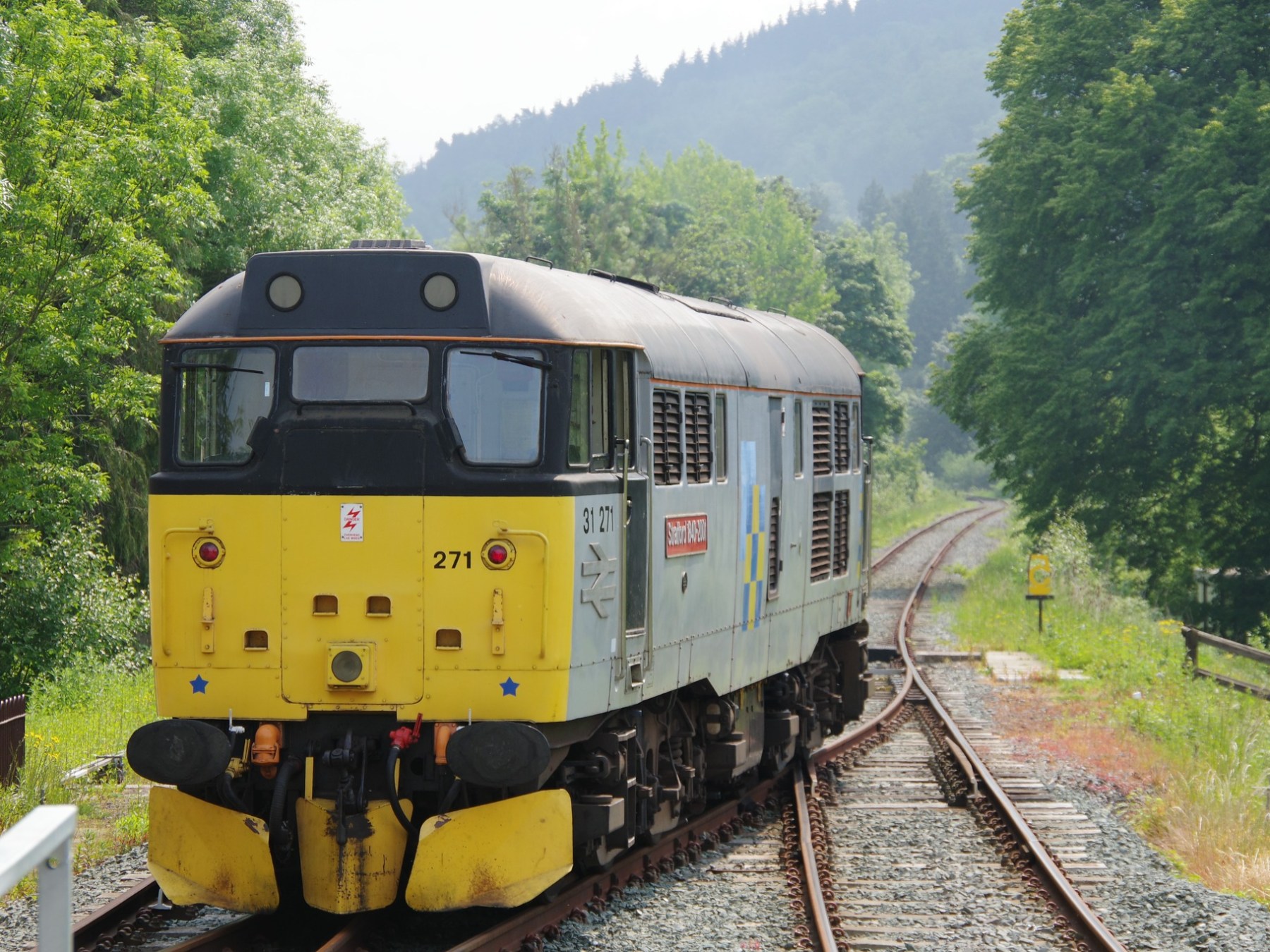 Class 31 diesel locomotive on track