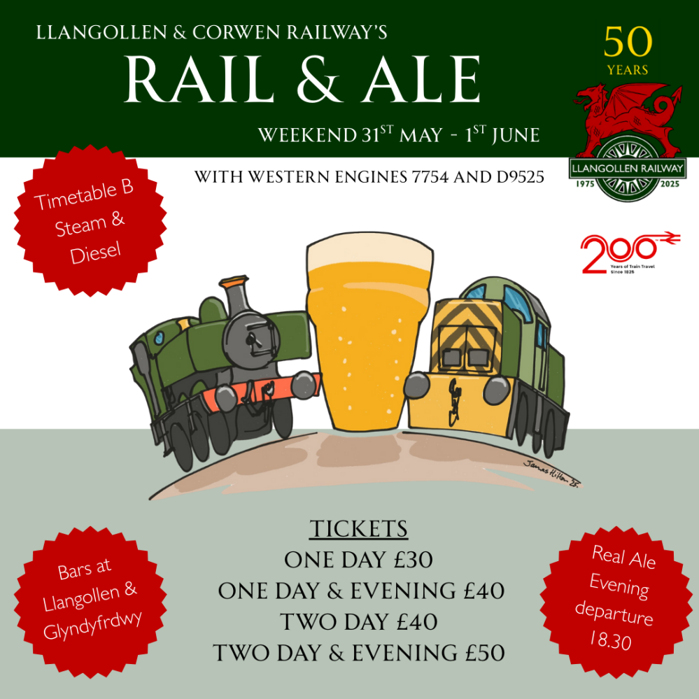 Rail and Ales 2025 Poster